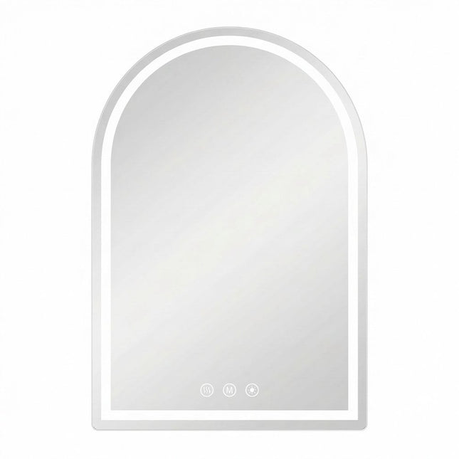 32" Arch Lighted Frameless Bathroom Vanity Mirror HomeRoots