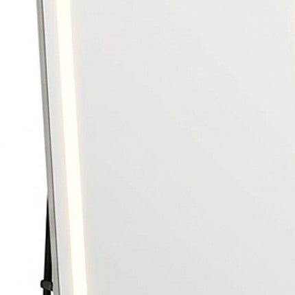 70" Silver Lighted Freestanding And Wall Mounted Framed Full Length Mirror HomeRoots