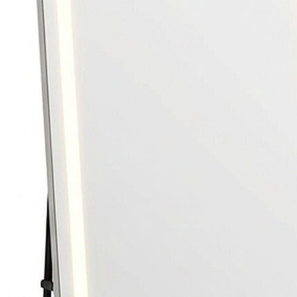 70" Silver Lighted Freestanding And Wall Mounted Framed Full Length Mirror HomeRoots