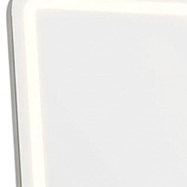64" Clear Lighted Freestanding And Wall Mounted Framed Full Length Mirror HomeRoots
