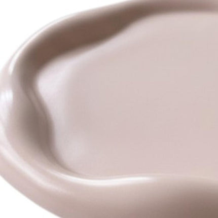 7" Pale Pink Resin Handmade Round Trinket Tray HomeRoots