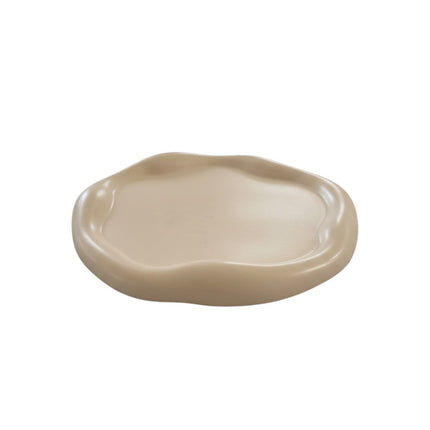 7" Pale Pink Resin Handmade Round Trinket Tray HomeRoots