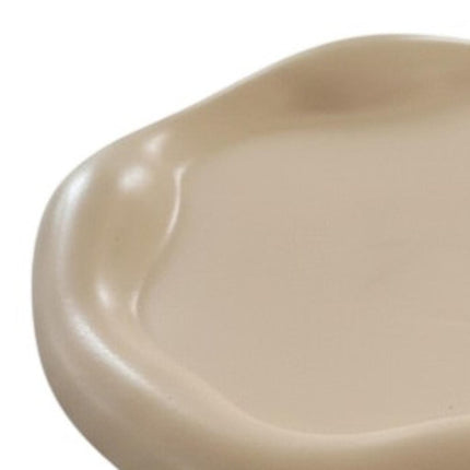7" Pale Pink Resin Handmade Round Trinket Tray HomeRoots