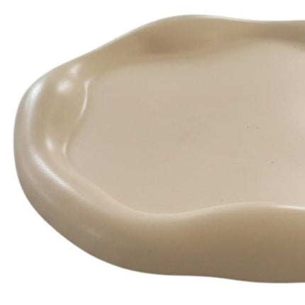 7" Pale Pink Resin Handmade Round Trinket Tray HomeRoots