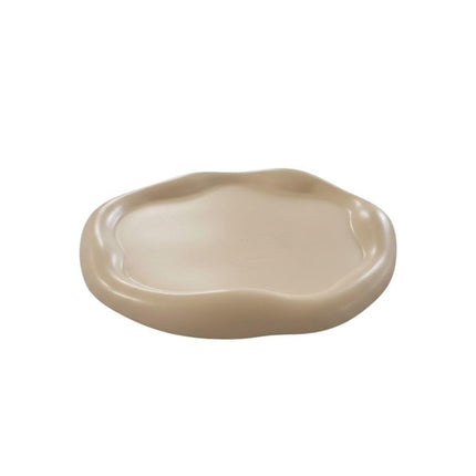 7" Pale Pink Resin Handmade Round Trinket Tray HomeRoots