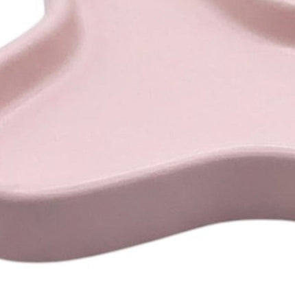 8" Pale Pink Resin Handmade Geometric Trinket Tray HomeRoots