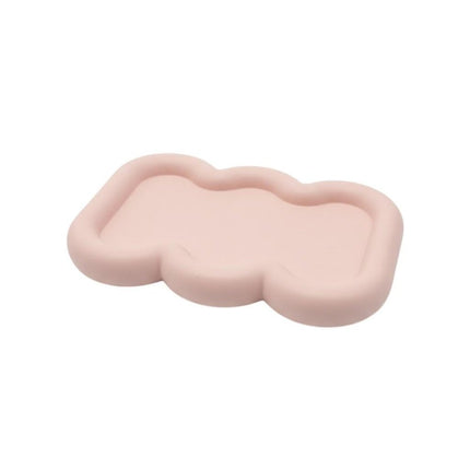 7" Pale Pink Resin Handmade Scalloped Trinket Tray HomeRoots