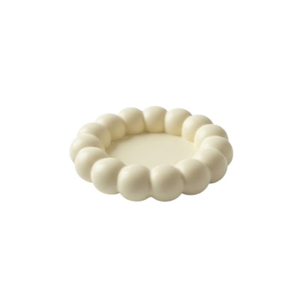5" Pale Pink Resin Handmade Round Trinket Tray HomeRoots