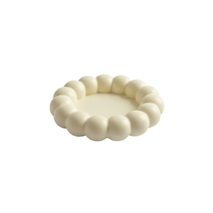 5" Pale Pink Resin Handmade Round Trinket Tray HomeRoots