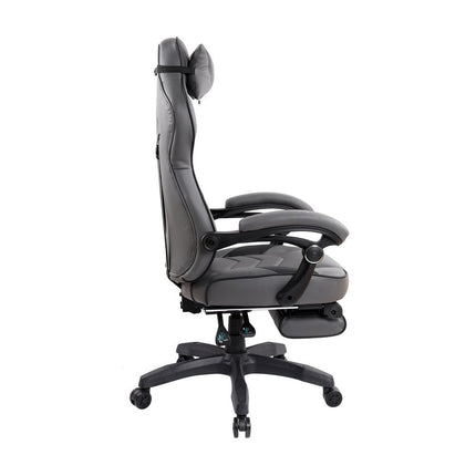 Gray Adjustable Height Swivel Rolling Executive Office Chair HomeRoots