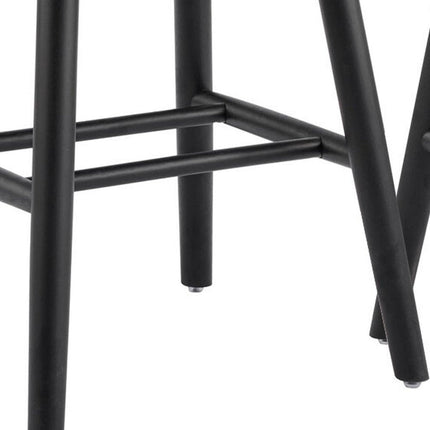 Set of Two Black Solid Wood Windsor Back Dining Side Chairs HomeRoots