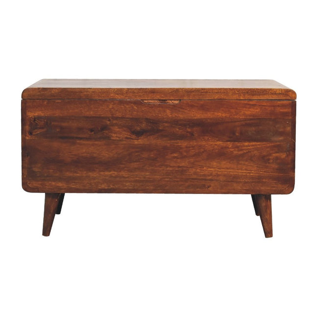 35" Brown Solid Wood Sideboard HomeRoots