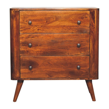 30" Brown Solid Wood Sideboard HomeRoots