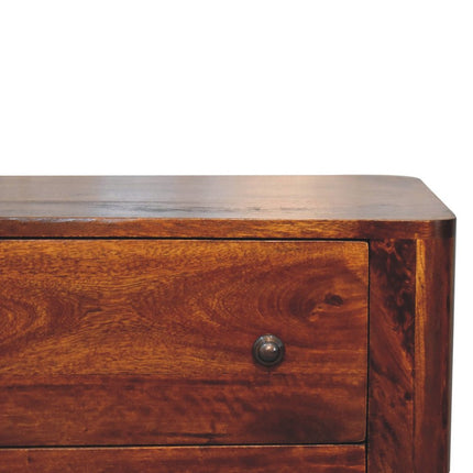 30" Brown Solid Wood Sideboard HomeRoots