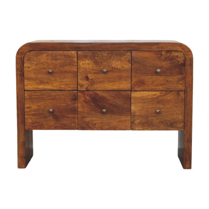 43" Brown Solid Wood Sideboard HomeRoots