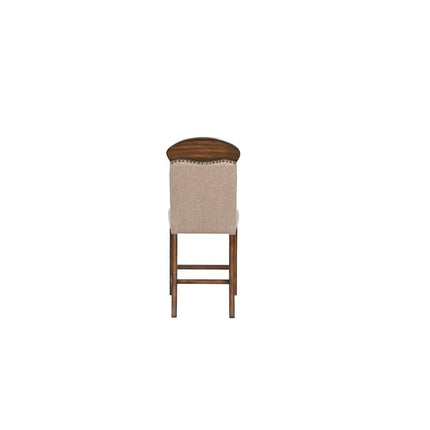 ACME 72462 Maurice Counter Height Chair (Set-2), Linen & Oak