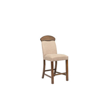 ACME 72462 Maurice Counter Height Chair (Set-2), Linen & Oak ACME Furniture