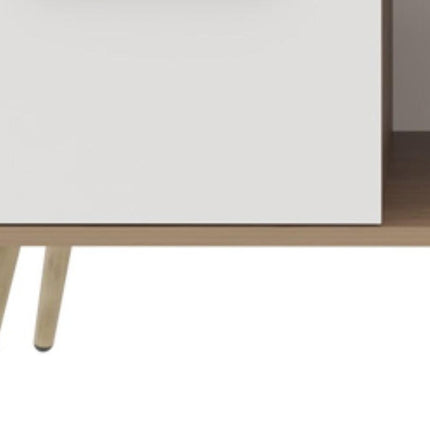 36" Beige Wood Fireplace Entertainment Center HomeRoots
