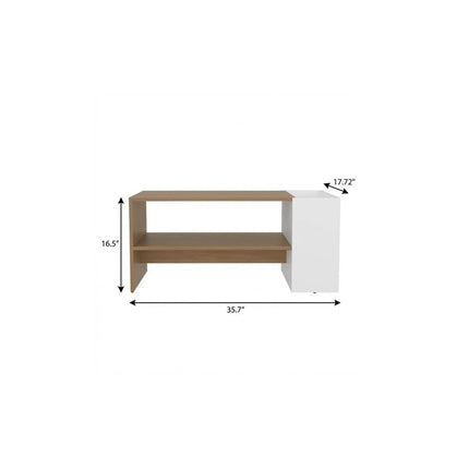 36" Beige Wood Fireplace Entertainment Center HomeRoots