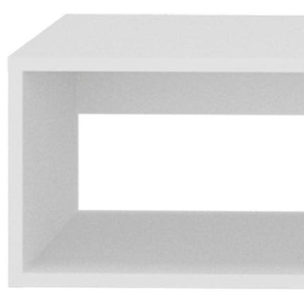 48" White Wood Fireplace Entertainment Center HomeRoots