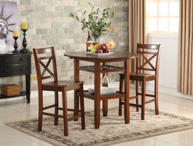 ACME 72535 Tartys Counter Height Table, Cherry ACME Furniture