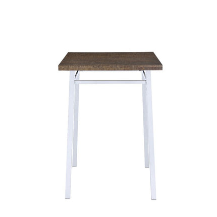 ACME 72595 Nadie Bar Table, Oak & Chrome