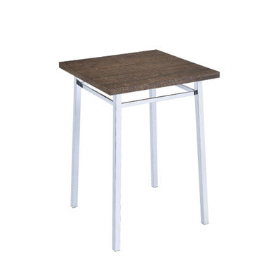 ACME 72595 Nadie Bar Table, Oak & Chrome ACME Furniture