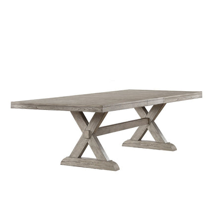 ACME 72860 Rocky Dining Table, Gray Oak (1Set/2Ctn)