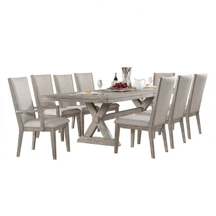 ACME 72860 Rocky Dining Table, Gray Oak (1Set/2Ctn)