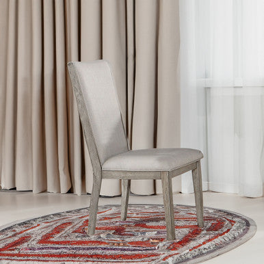 ACME 72862 Rocky Side Chair (Set-2), Fabric & Gray Oak ACME Furniture