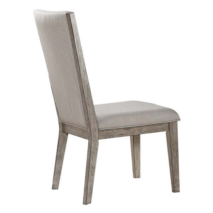 ACME 72862 Rocky Side Chair (Set-2), Fabric & Gray Oak