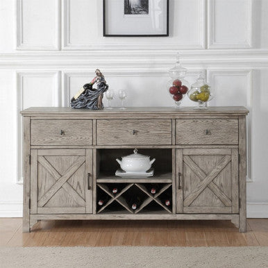 ACME 72864 Rocky Server, Gray Oak ACME Furniture
