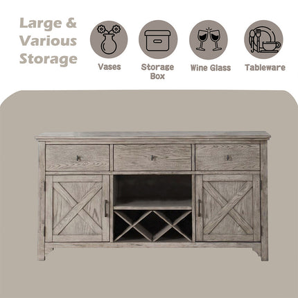 ACME 72864 Rocky Server, Gray Oak