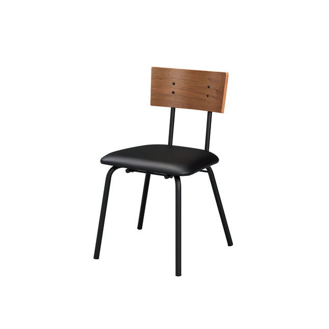 ACME 72912 Jurgen Side Chair (Set-2), PU, Oak & Black