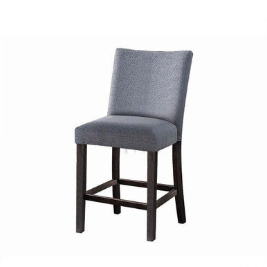 ACME 72942 Yelena Counter Height Chair (Set-2), Fabric & Weathered Espresso ACME Furniture