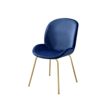 ACME 72947 Chuchip Side Chair (Set-2), Blue Velvet & Gold ACME Furniture