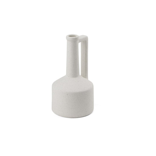 9" White Ceramic Table Vase HomeRoots