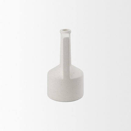 9" White Ceramic Table Vase HomeRoots