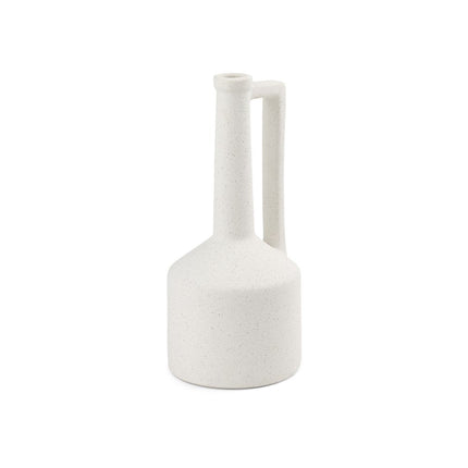 13" White Ceramic Table Vase HomeRoots