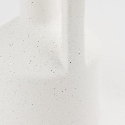 13" White Ceramic Table Vase HomeRoots