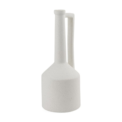16" White Ceramic Table Vase HomeRoots