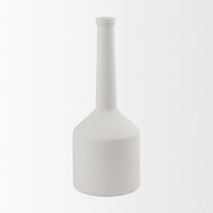 16" White Ceramic Table Vase HomeRoots