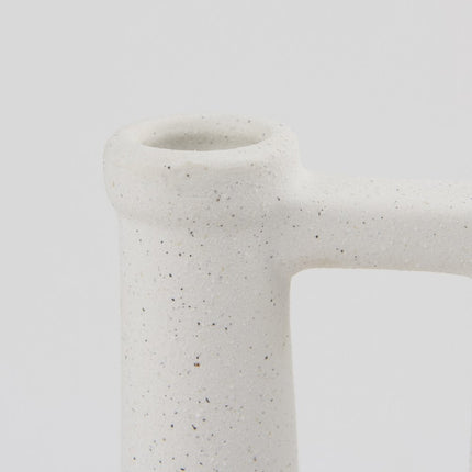 16" White Ceramic Table Vase HomeRoots