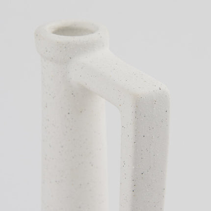 16" White Ceramic Table Vase HomeRoots