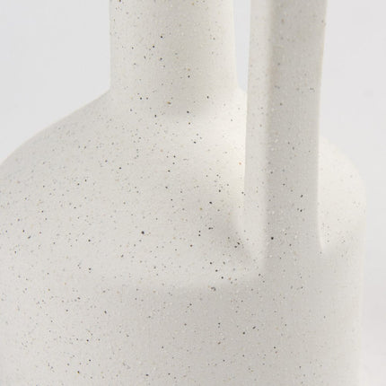 16" White Ceramic Table Vase HomeRoots