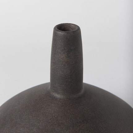 7" Brown Ceramic Bud Table Vase HomeRoots