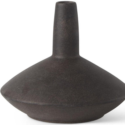 7" Brown Ceramic Bud Table Vase HomeRoots