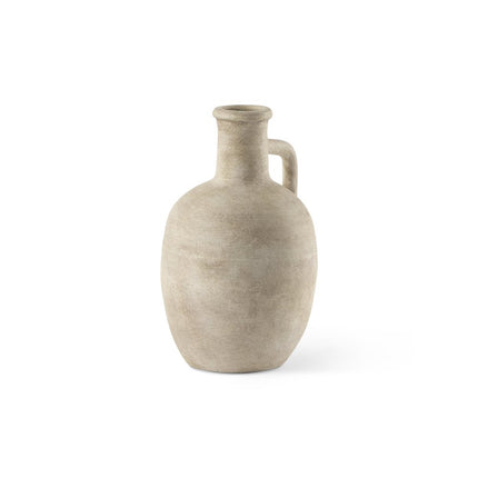 9" Beige Ceramic Table Vase