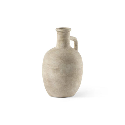 9" Beige Ceramic Table Vase HomeRoots
