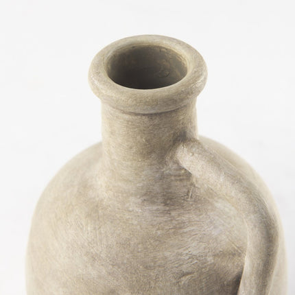 9" Beige Ceramic Table Vase HomeRoots